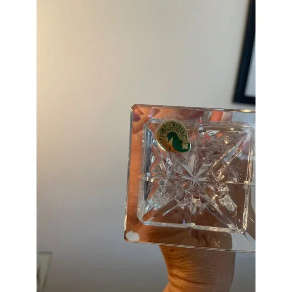 Waterford Vintage MCM Candle Sticks Pair Crystal Collectible Decor - Picture 10 of 12